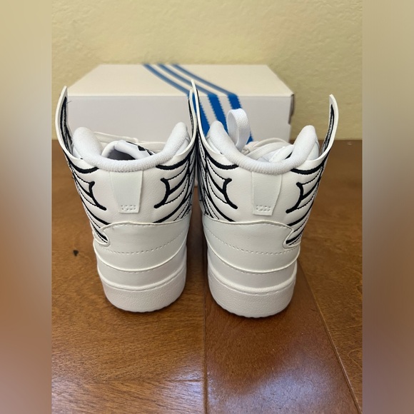Adidas toddler 10k JEREMY SCOTT high tops WHITE - Picture 2 of 9